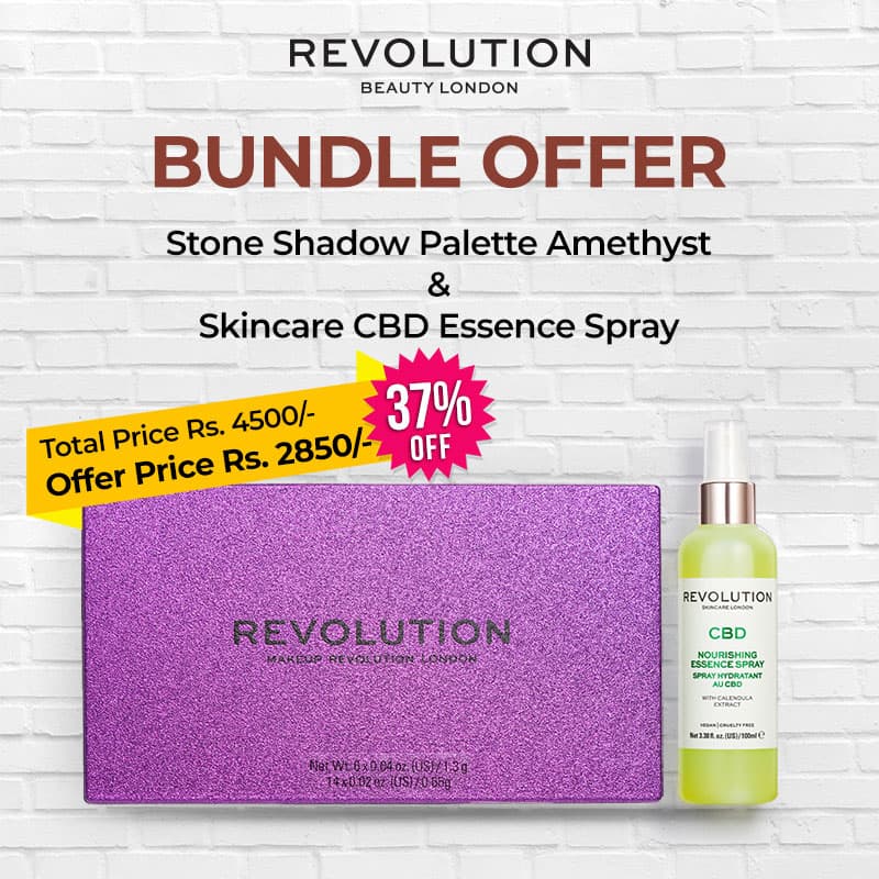 Buy Revolution Precious Stone Shadow Palette Amethyst Get Free Revolution Skincare CBD Essence Spray