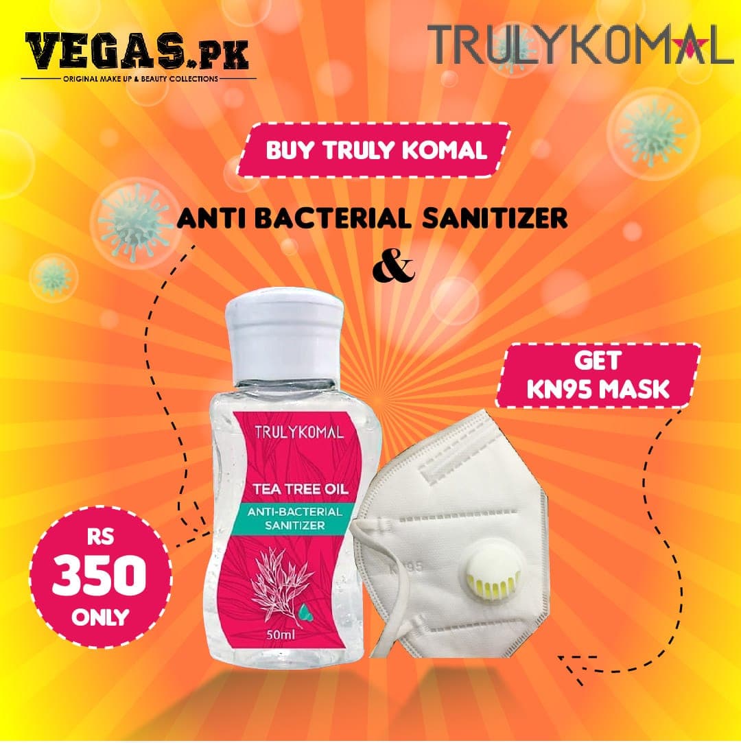 Buy Truly Komal Anti - Bacteria Hand Sanitizer 50ml and Get Free KN95 Protective Mask