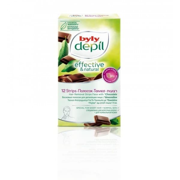 Byly Depil Chocolate Facial Wax 12 Strips