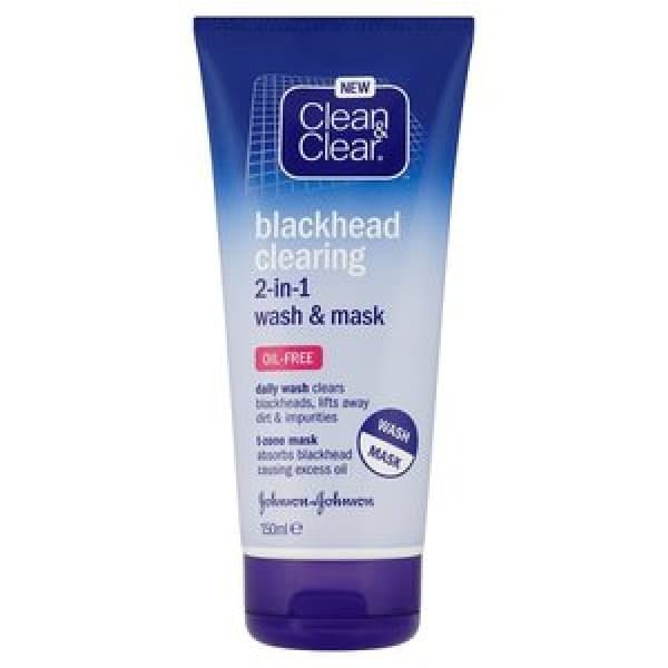 Clean & Clear Blackhead Clearing 2-in-1 Wash and Mask 150ml