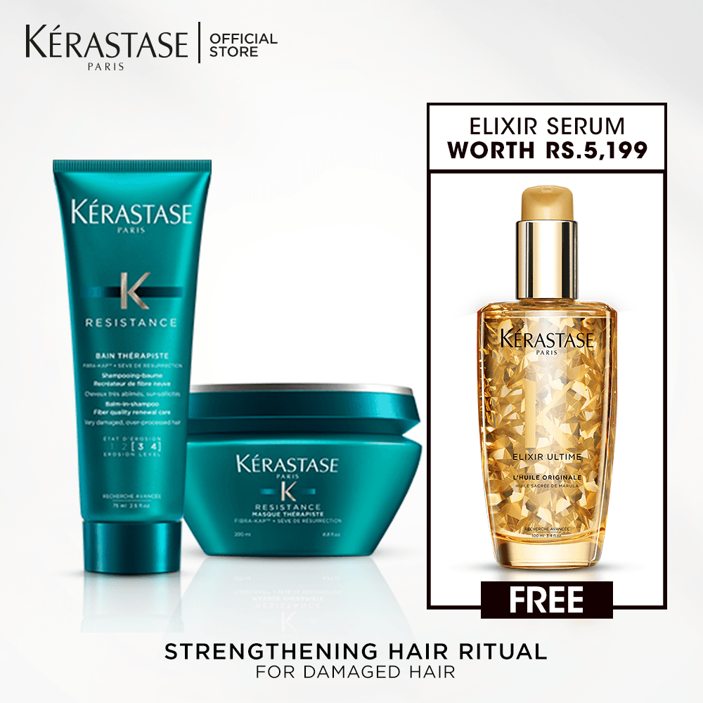 Damage Repair - Therapiste Shampoo & Mask with Elixir Serum 100 Ml Free