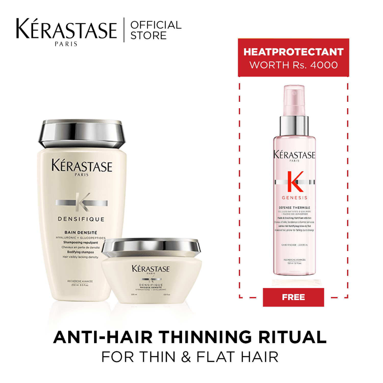 Densifique Shampoo and Mask x Free Thermique