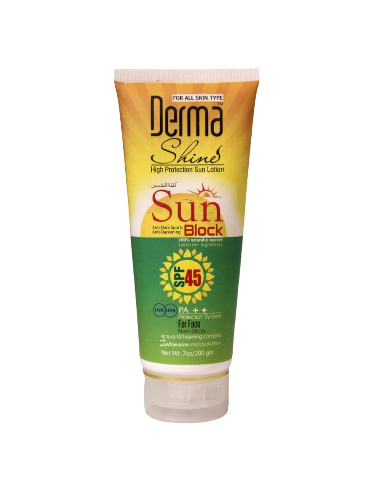 Derma Shine Sun Block 45+ SPF 200g