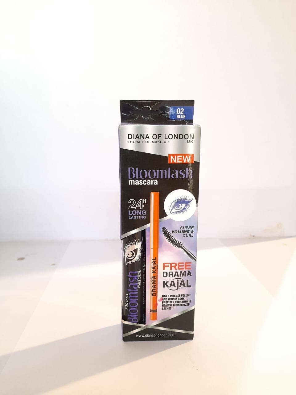 Diana Of London Bloomlash Mascara 24H Blue 02 + Free Drama Kajal