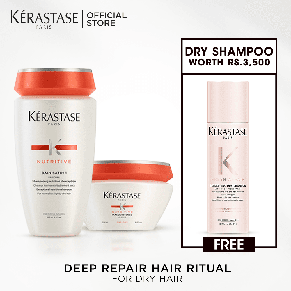 Dry Hair - Nutritive Shampoo & Mask with Free Dry Shampoo