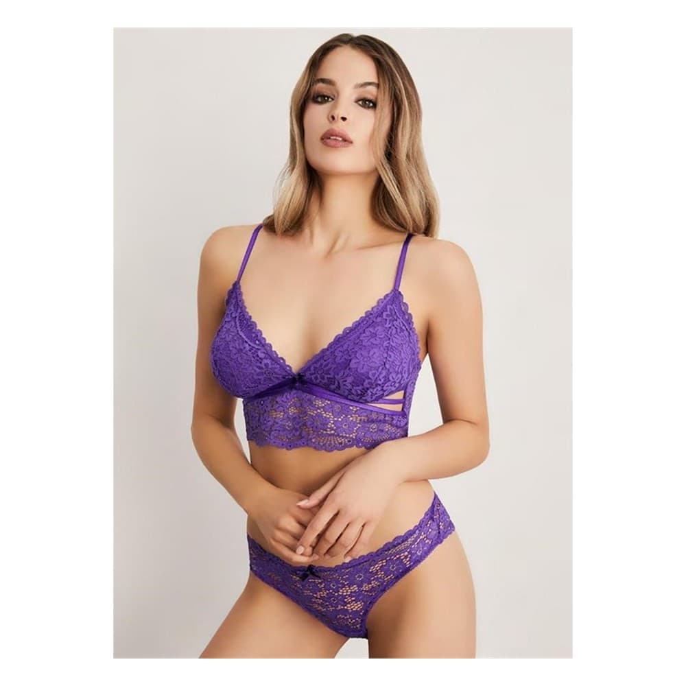 Eros Amelia Triangle Covered Bralet Set-ERSK808