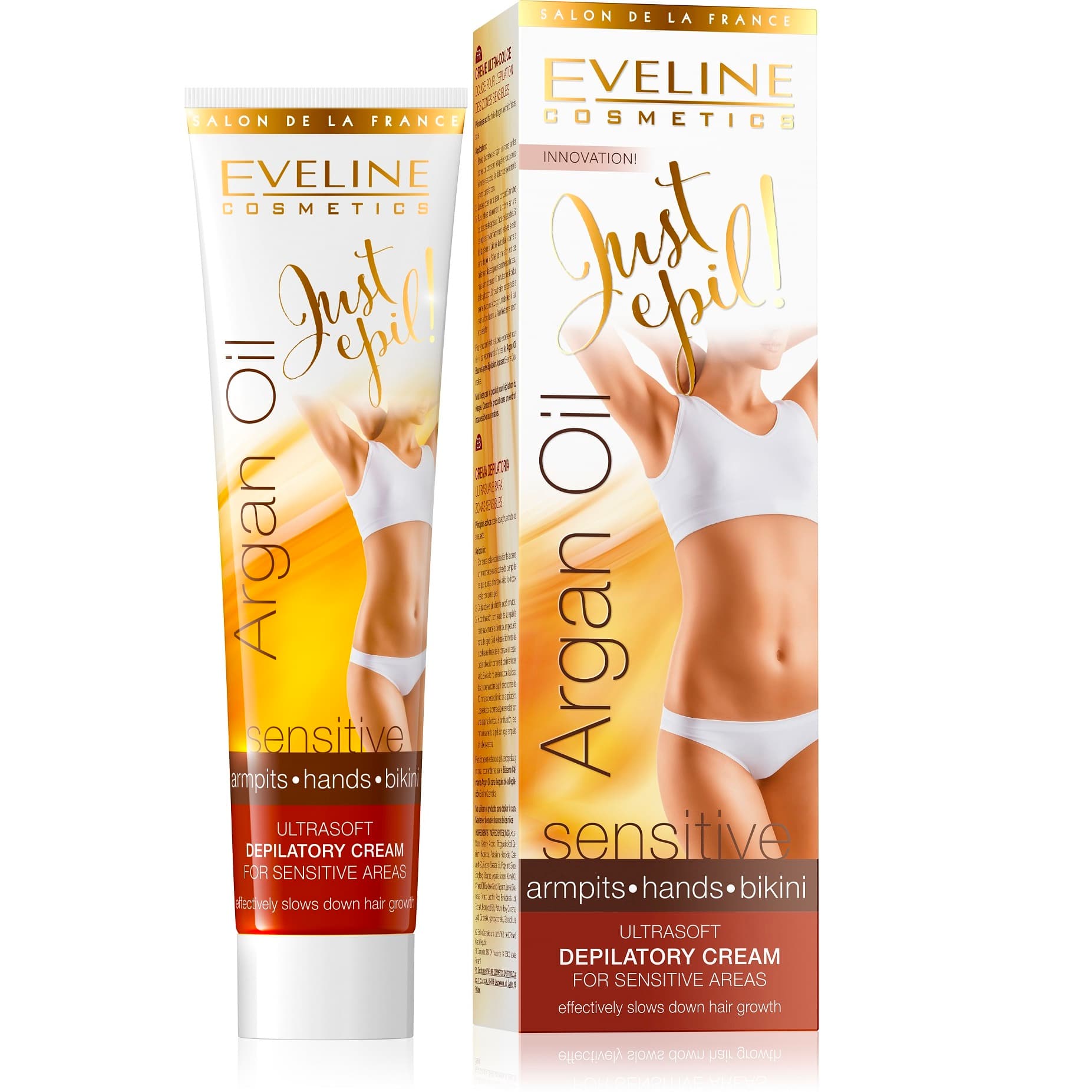 Eveline Argan Oil Depilatory Cream for Sensitive Skin 125ml