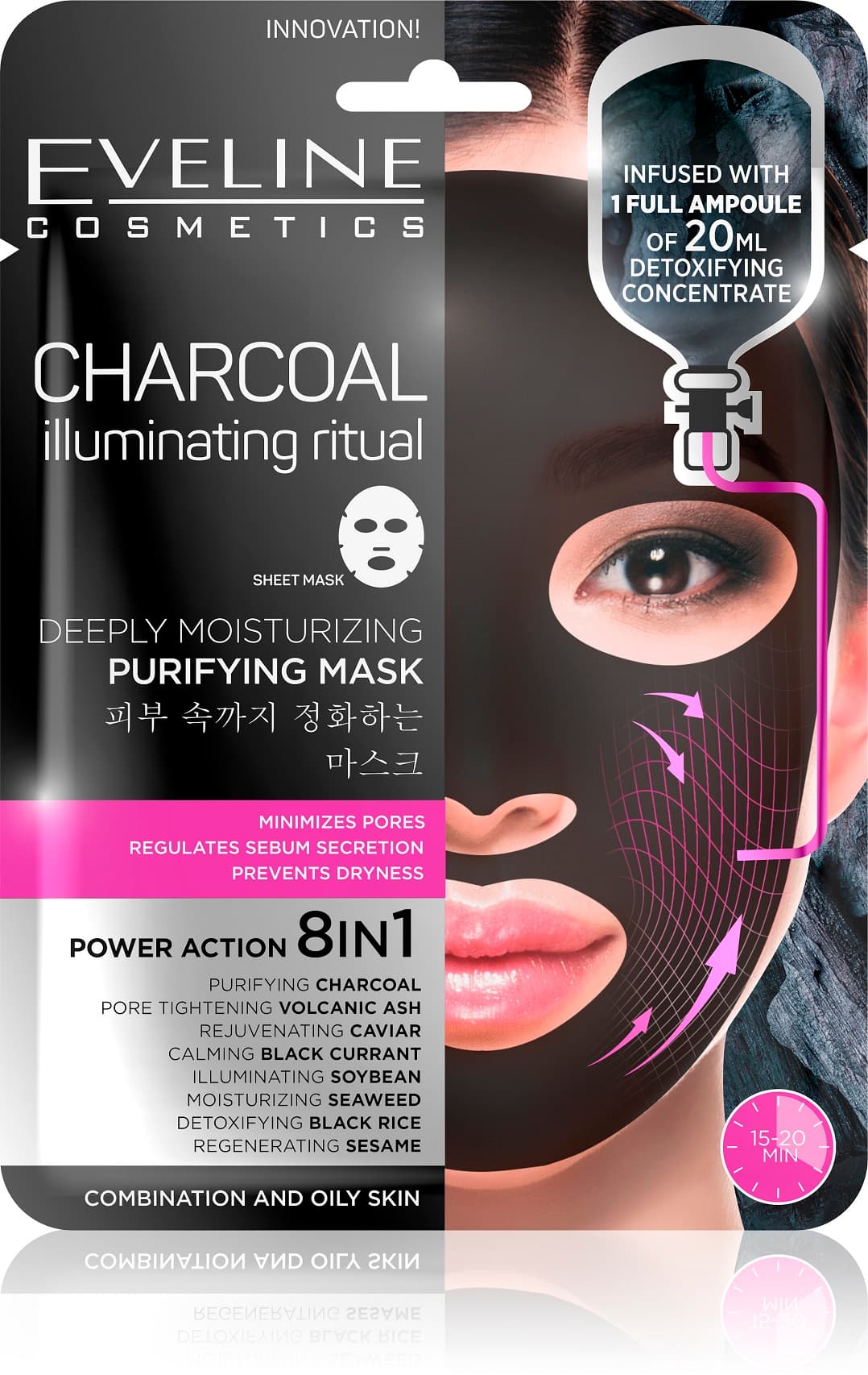 Eveline Charcoal Illuminating Ritual Mask