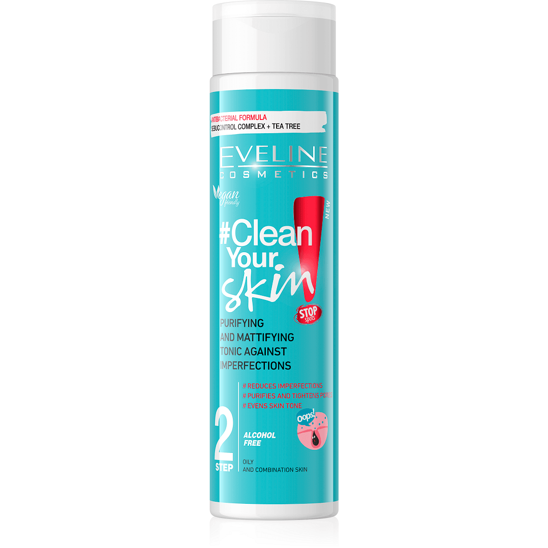 Eveline Clean Your Skin Purifying & Mattifing Tonic 225ml