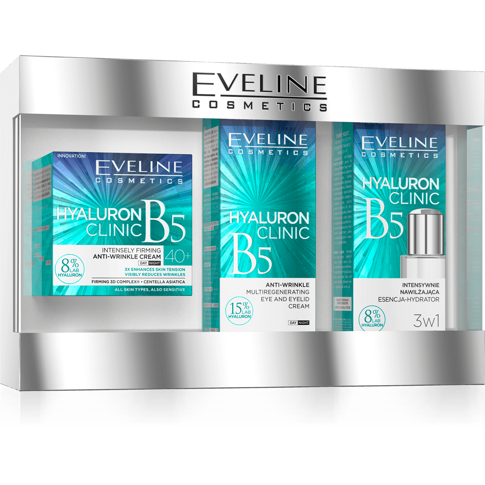 Eveline Gift Set ( Hyaluron Clinic Day & night 40+ Hydrator + Eye Cream )