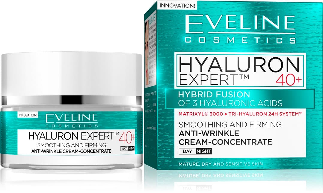 Eveline Hyaluron Expert Firming Wrinkle Filler Cream 40+ 50ml