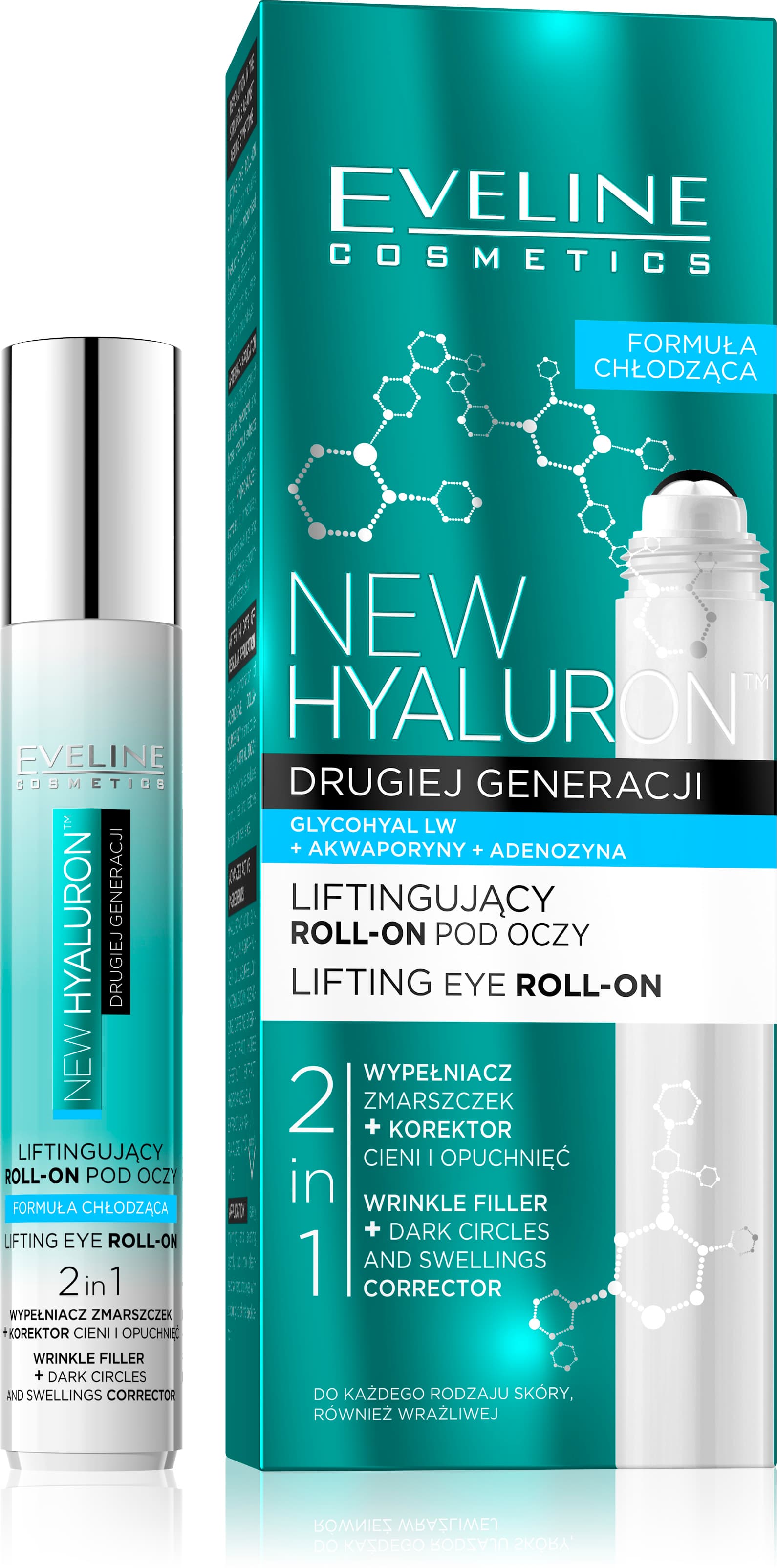 Eveline Hyaluron Expert Lifting Eye Roll On 15ml