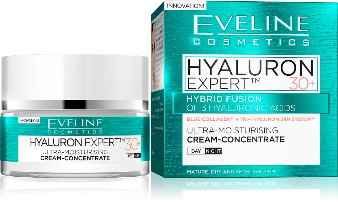 Eveline Hyaluron Expert Ultra Mousturising Cream 30+ 50ml