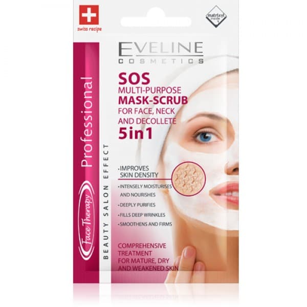 Eveline SOS Face Therapy Multi-Purpose Mask + Scrub -7ml