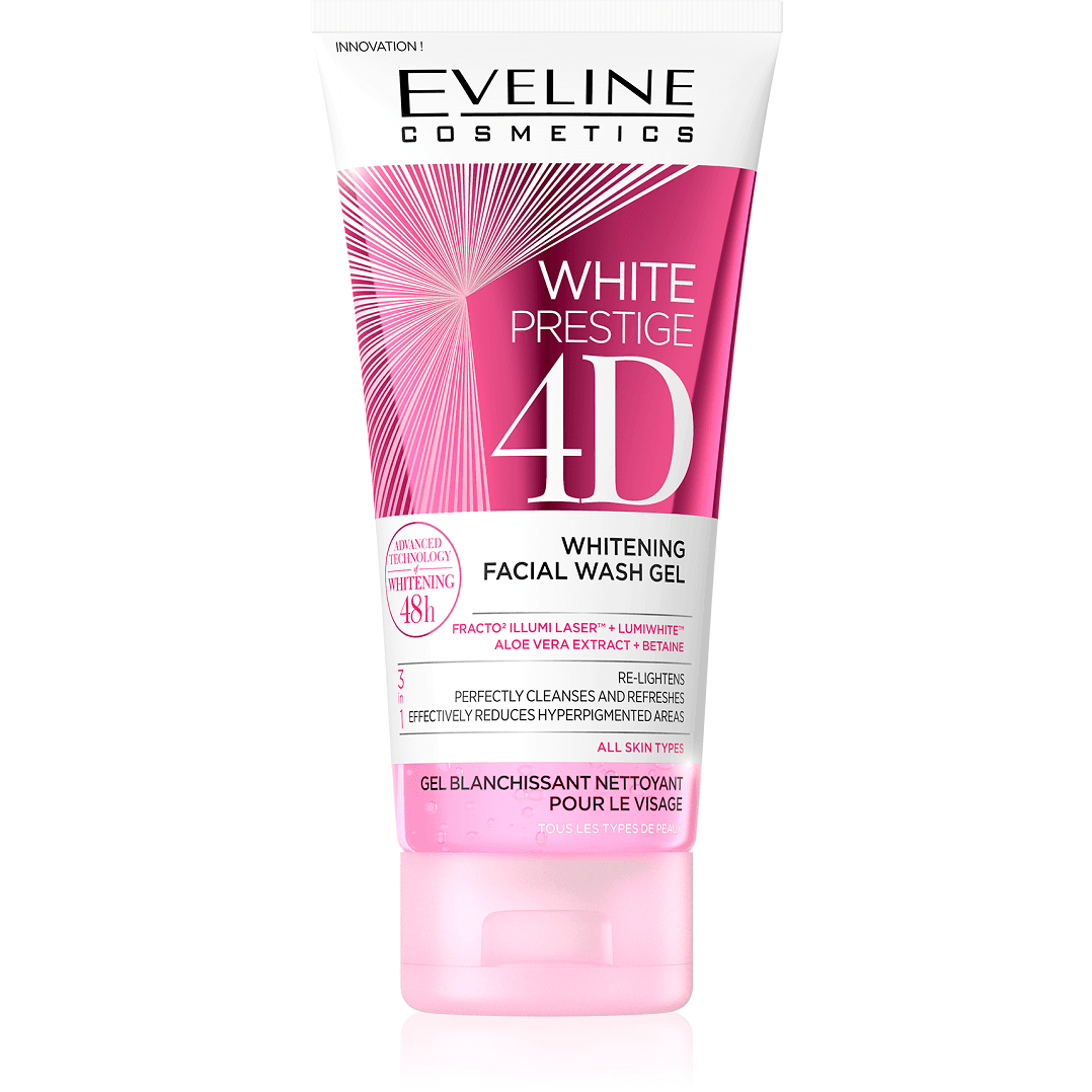 Eveline White Prestige 4D Facial Wash Gel 100ml