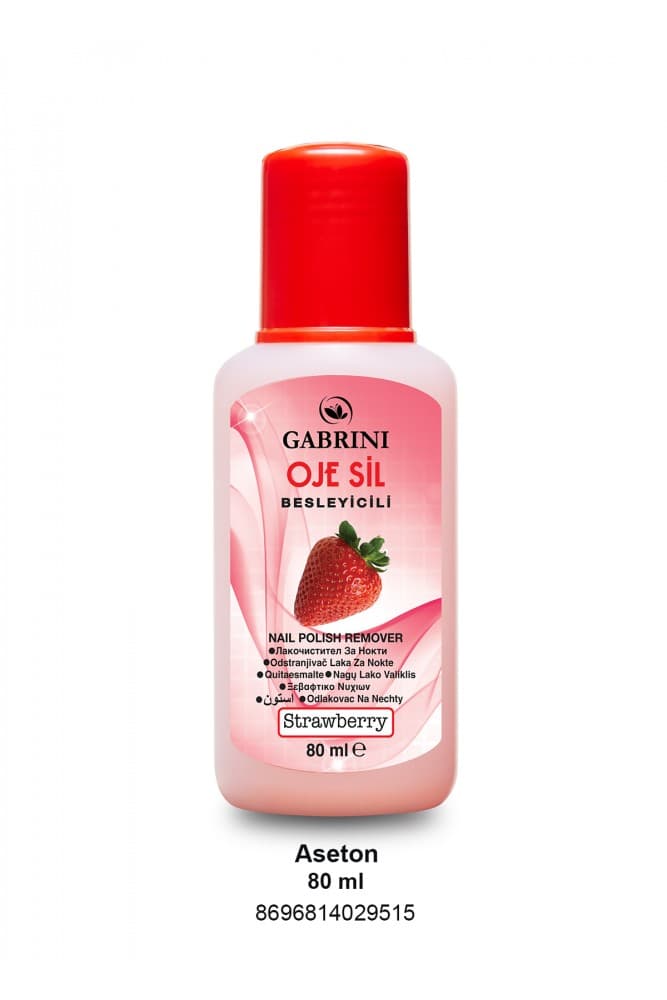 Gabrini Nail Polish Remover Strawberry 80ml