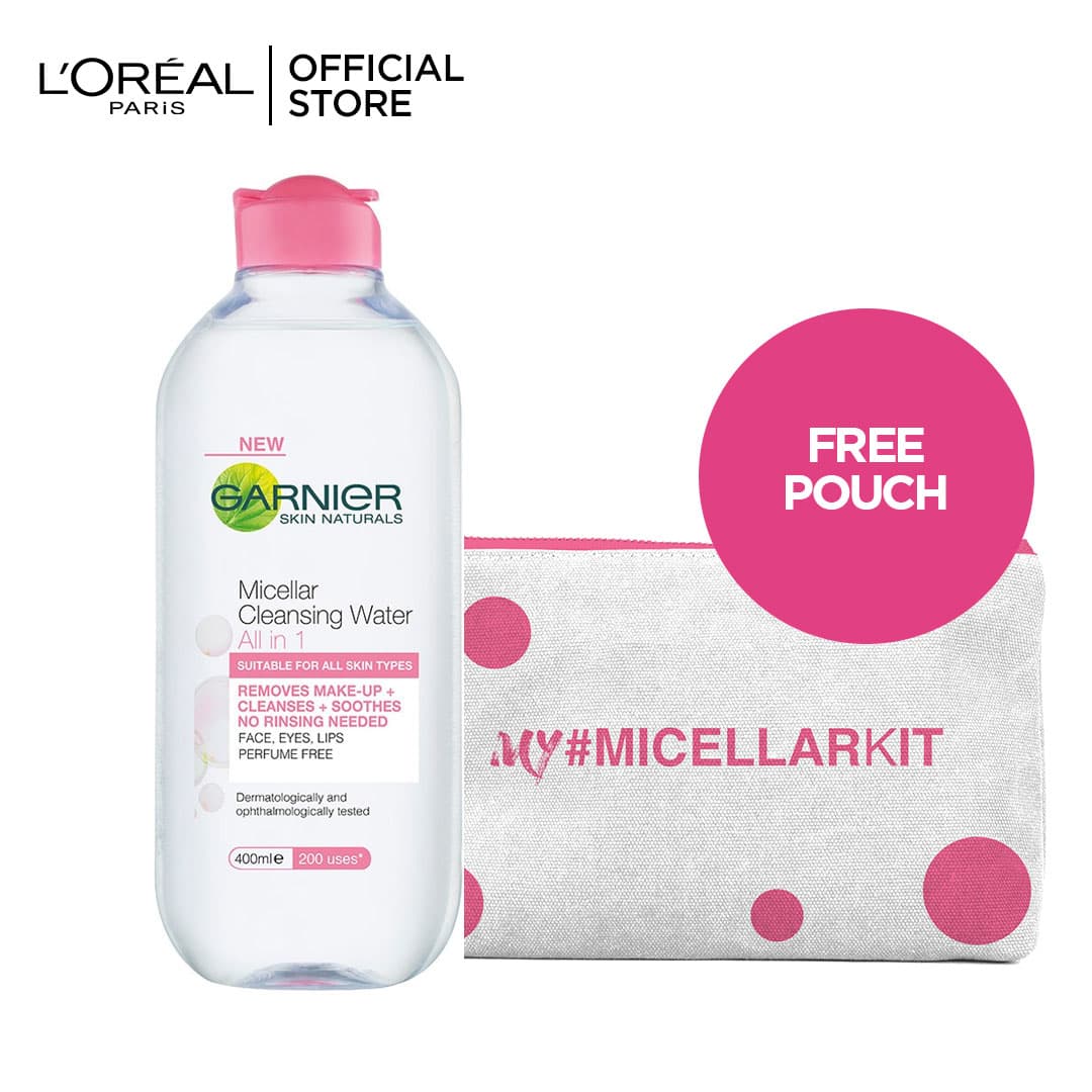 Garnier 400 ml micellar + Free Micellar Pouch