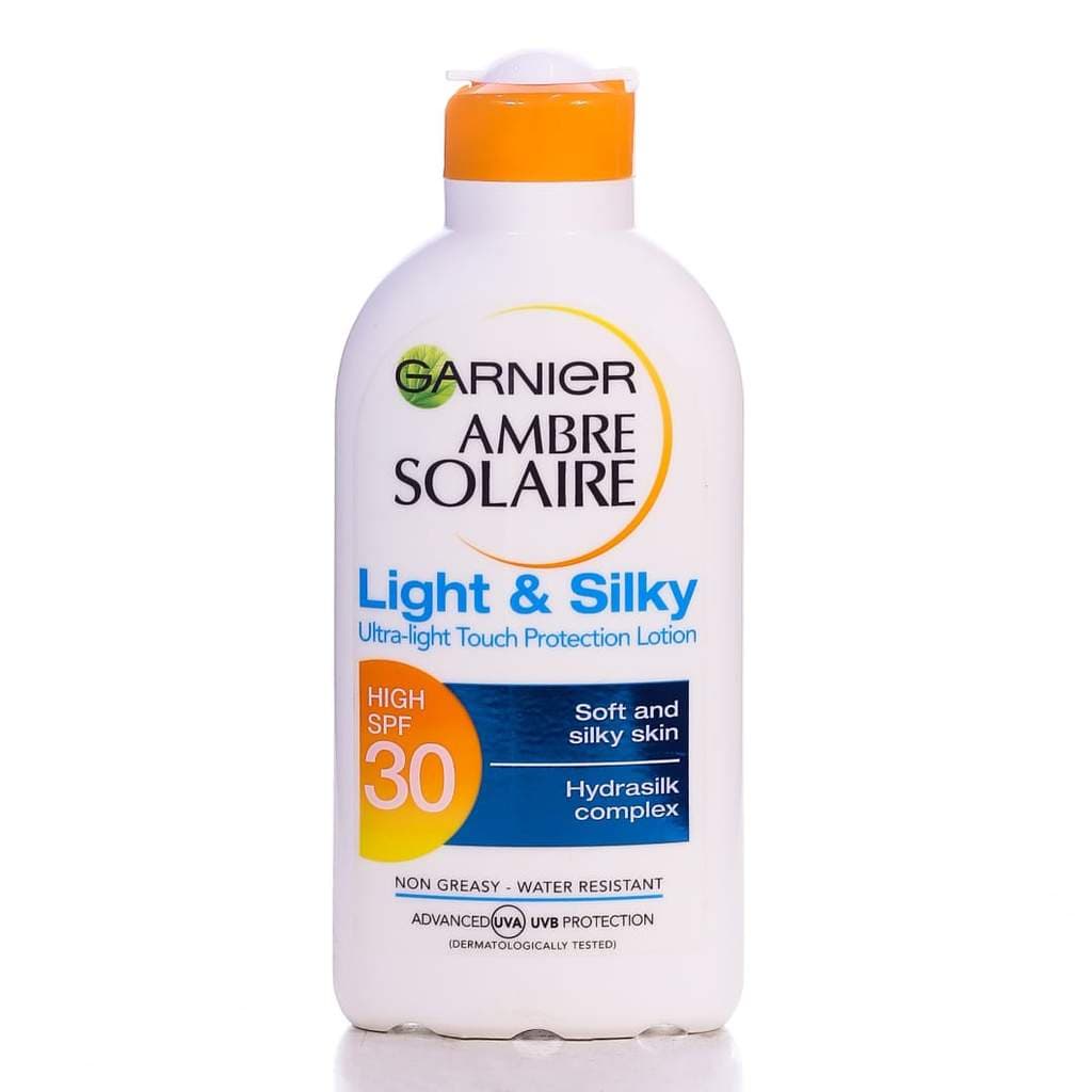 Garnier Ambre Solaire Adult SPF-30 Light & Silky Bottle Lotion