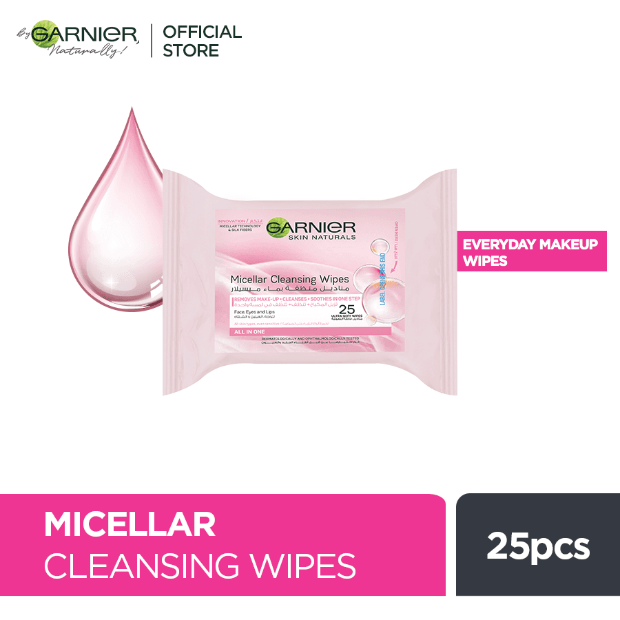 Garnier Skin Active Micellar Makeup Cleansing Wipes 25pcs
