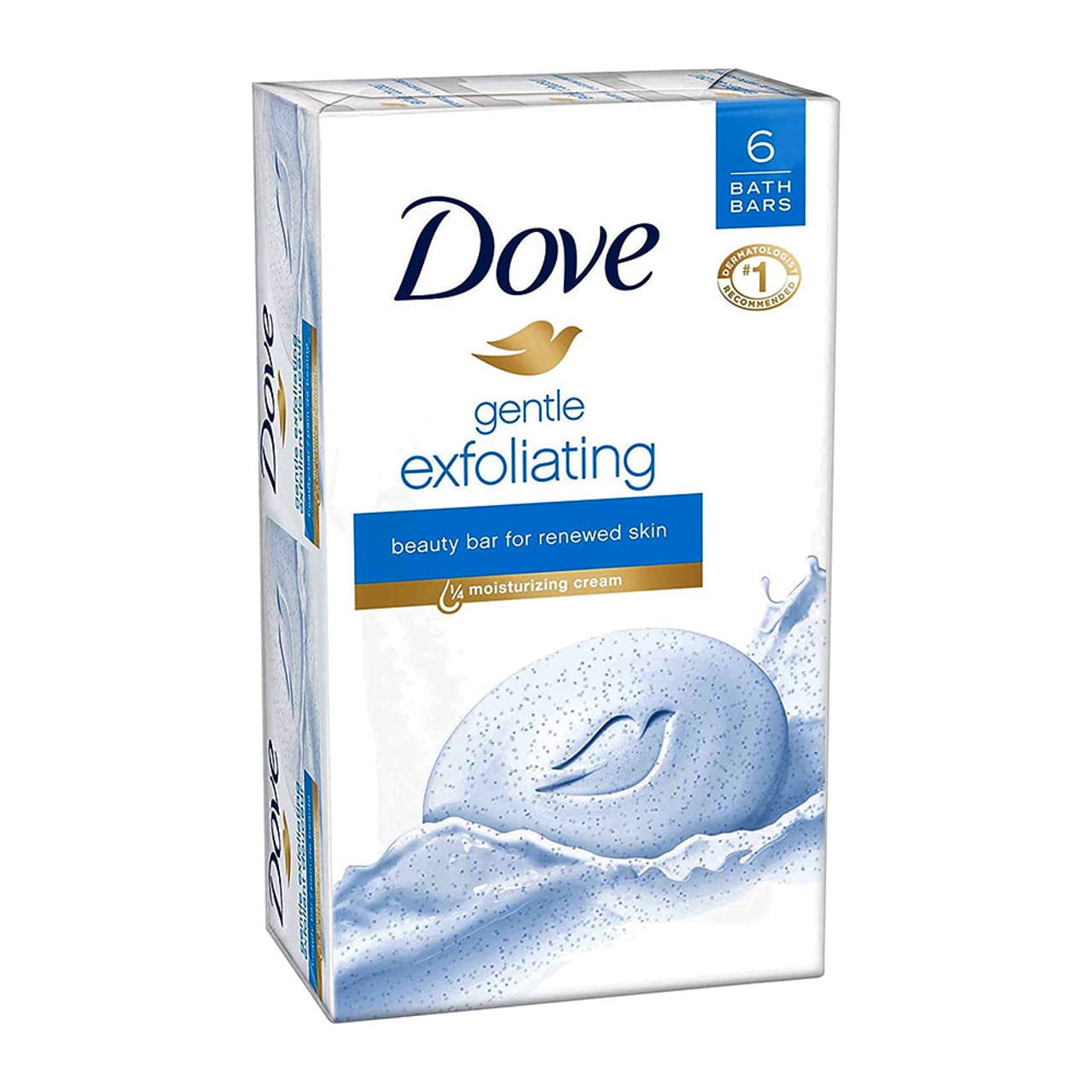 Dove Gentle Exfoliating Beauty Bar (Pack of 6)