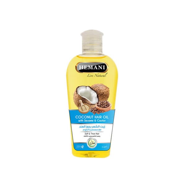 Hemani Coconut Hair Oil with Sesame & Castor 200ml