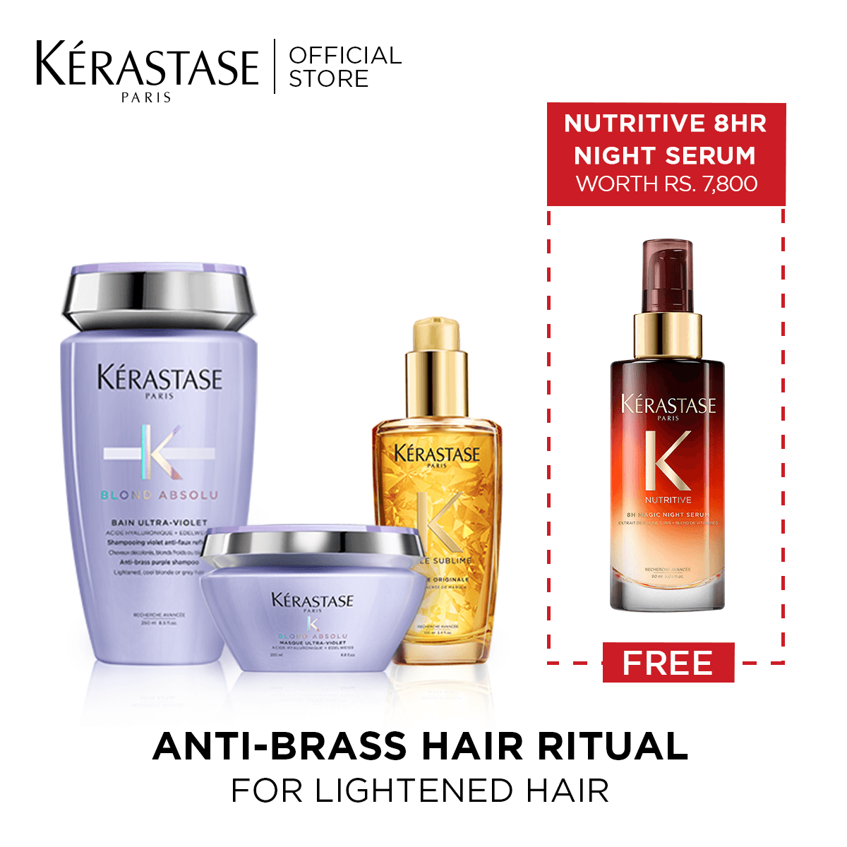 Kerastase Blonde Absolute with Free Nutritive 8Hr Night Serum