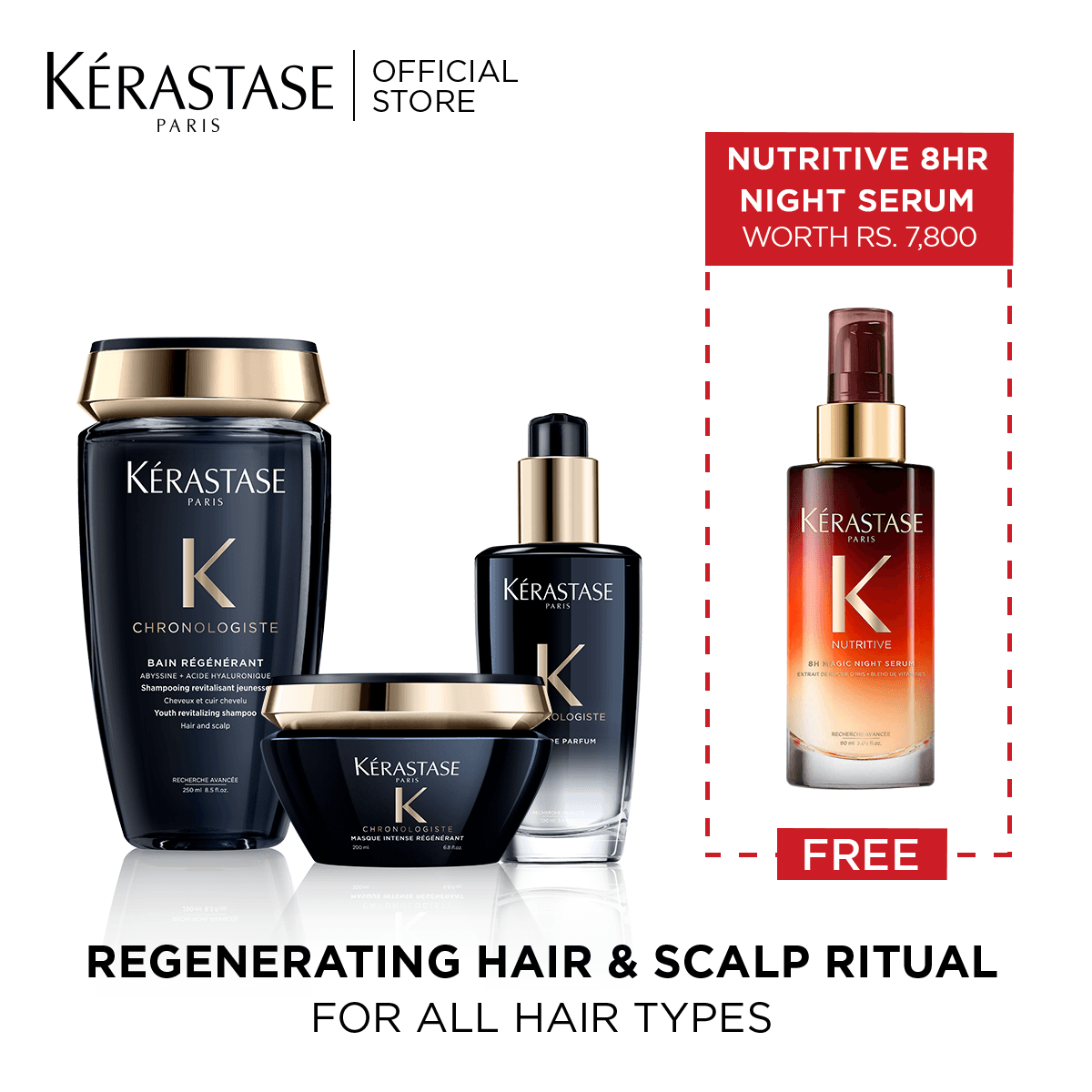 Kerastase Chronologiste With Free Nutritive 8Hr Night Serum