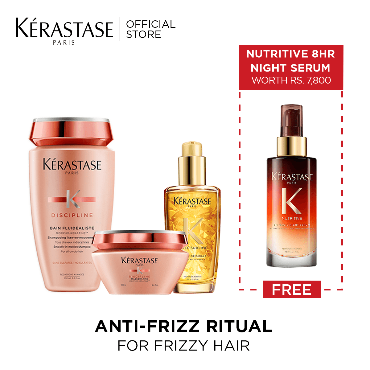 Kerastase Discipline With Free Nutritive 8Hr Night Serum