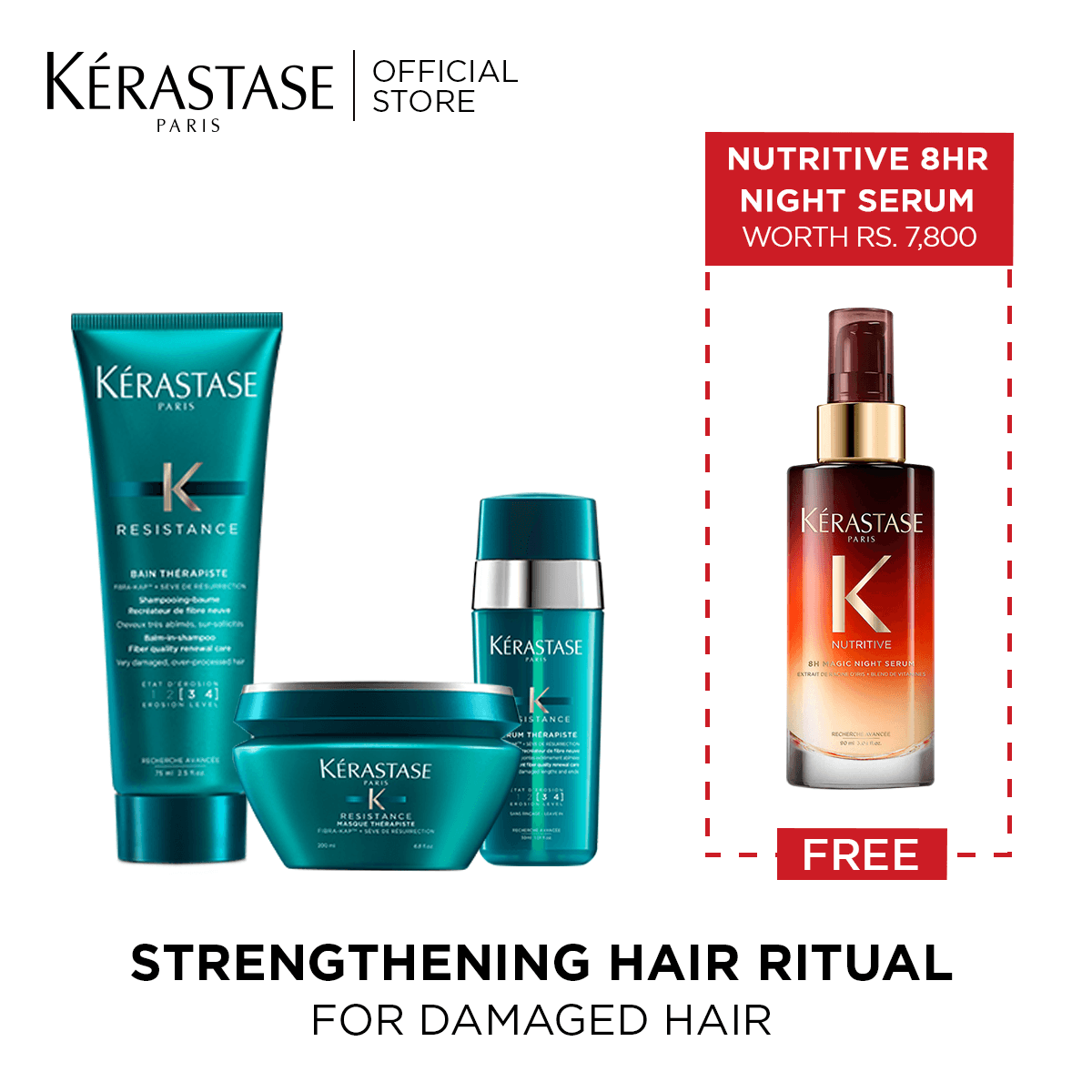Kerastase Therapiste With Free Nutritive 8Hr Night Serum