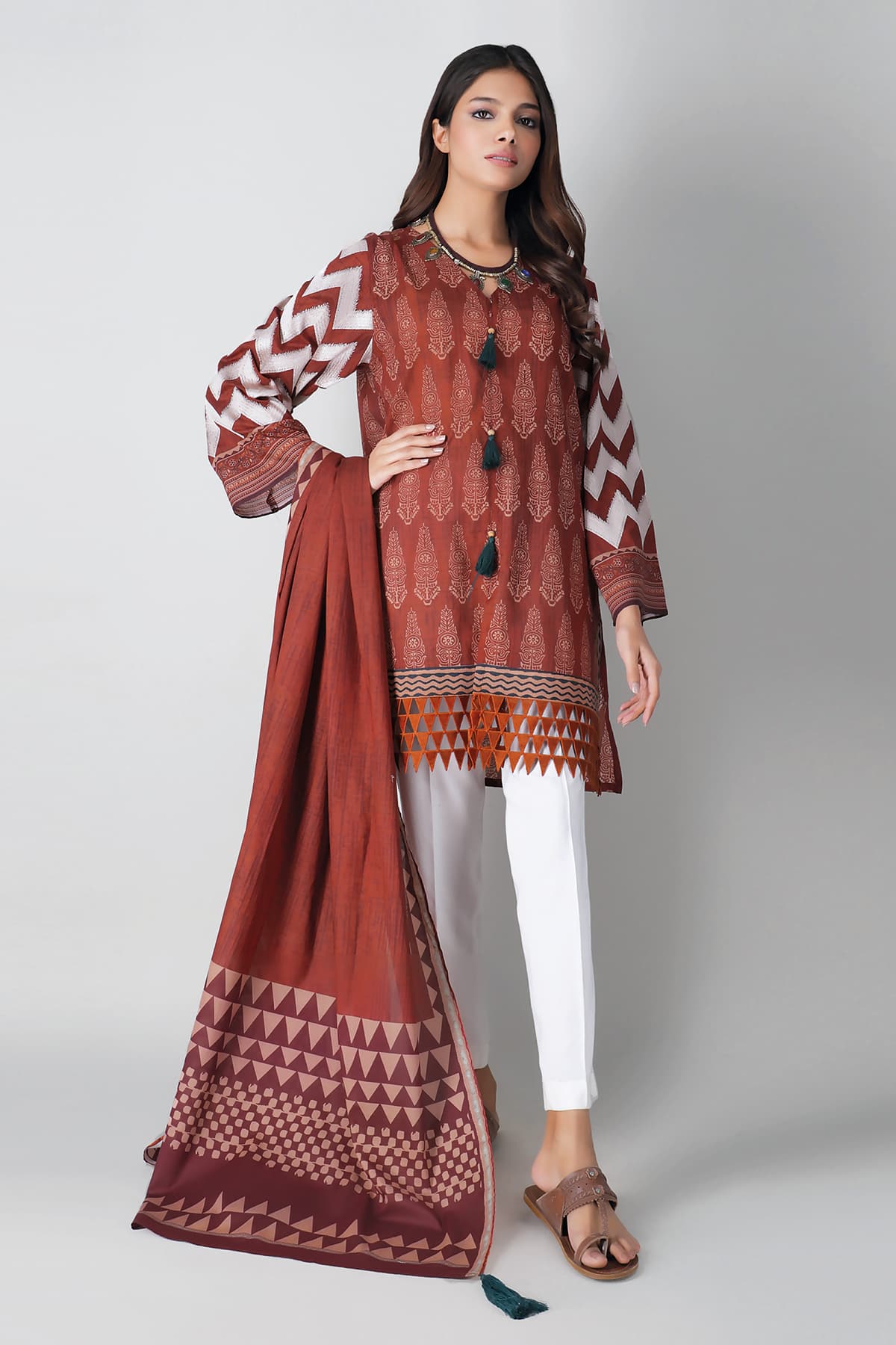 Khaadi M21102K-Red Shirt Only