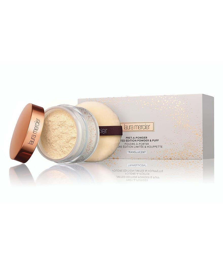 Laura Mericer Pret-A-Powder Limited Edition Powder & Puff-Translucent