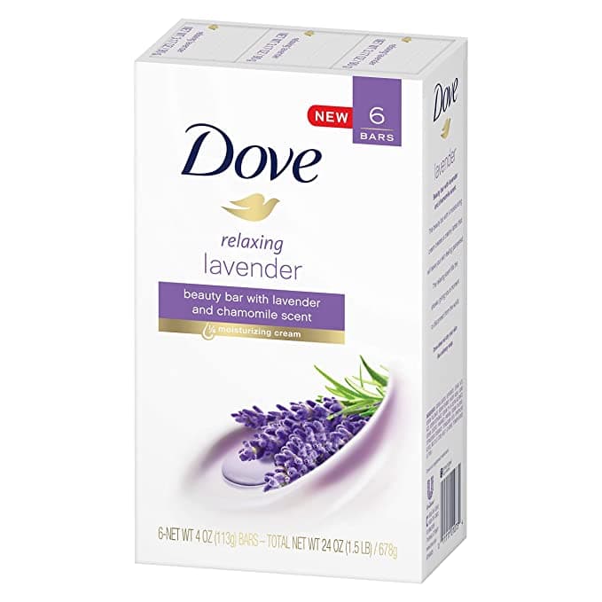 Dove Relaxing Lavender & Chamomile Oil Beauty Bar (Pack of 6)