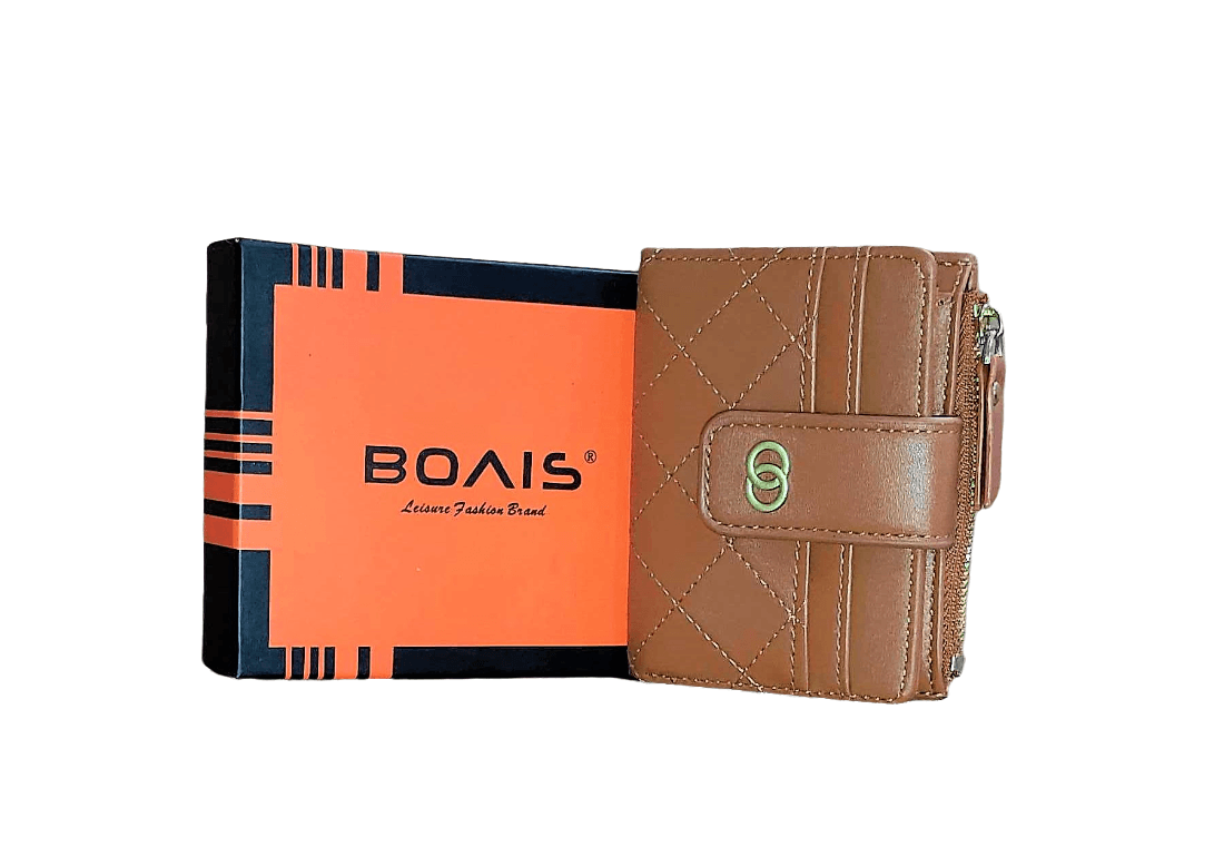 Ladies Leather Small Wallet- Brown