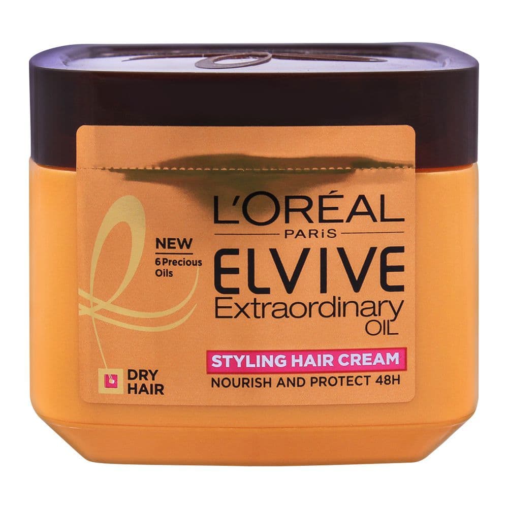 Loreal Paris Elvive Extraordinary Oil Hair Styling Cream 200 ml - For Dry Hair