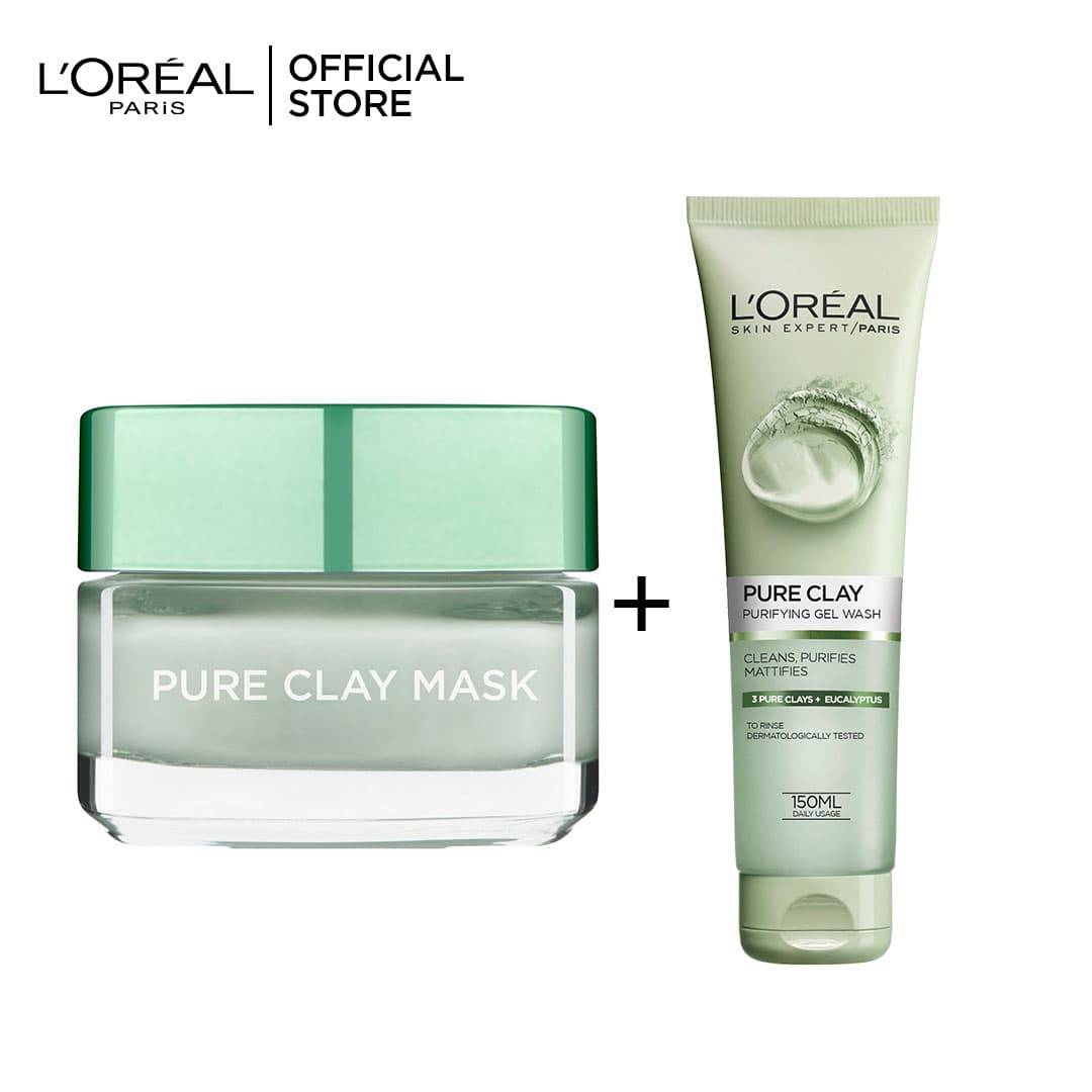 Loreal Paris Eucalyptus Mask + Face Wash