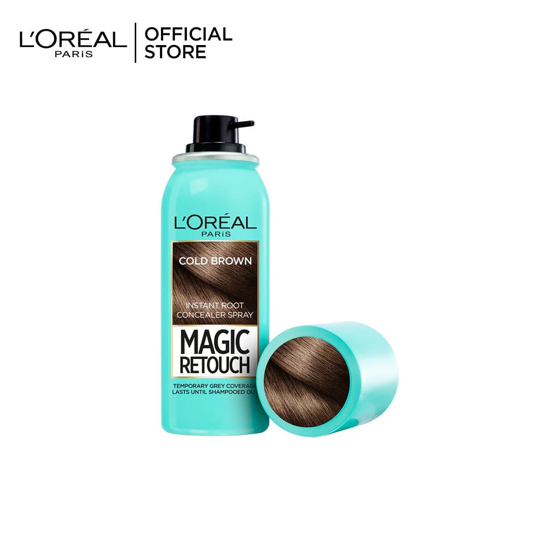 Loreal Paris Magic Retouch Root Touch Up Hair Color Spray - Cold Dark Brown 75ml