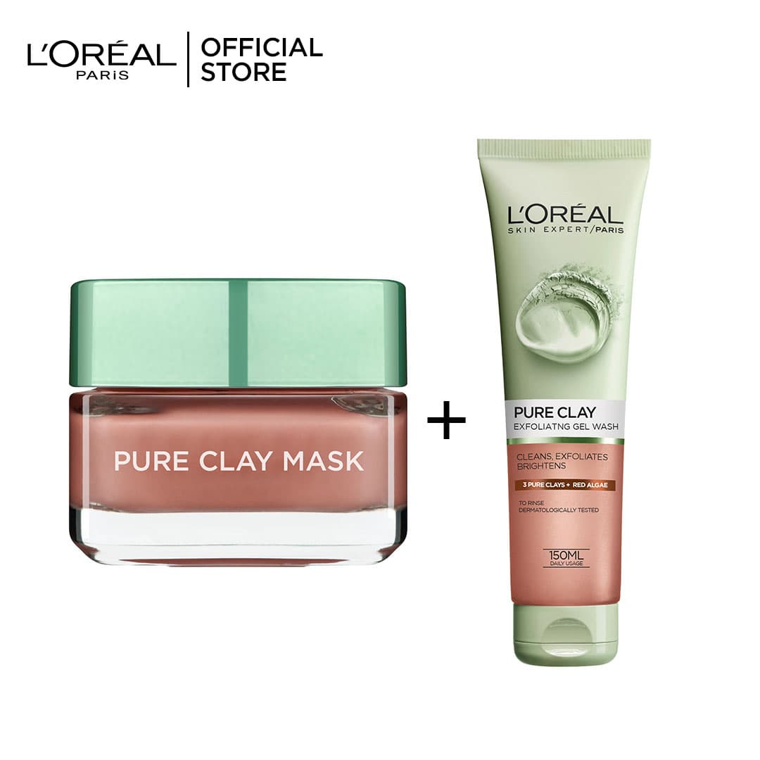 Loreal Paris Red Algae Mask + Face Wash