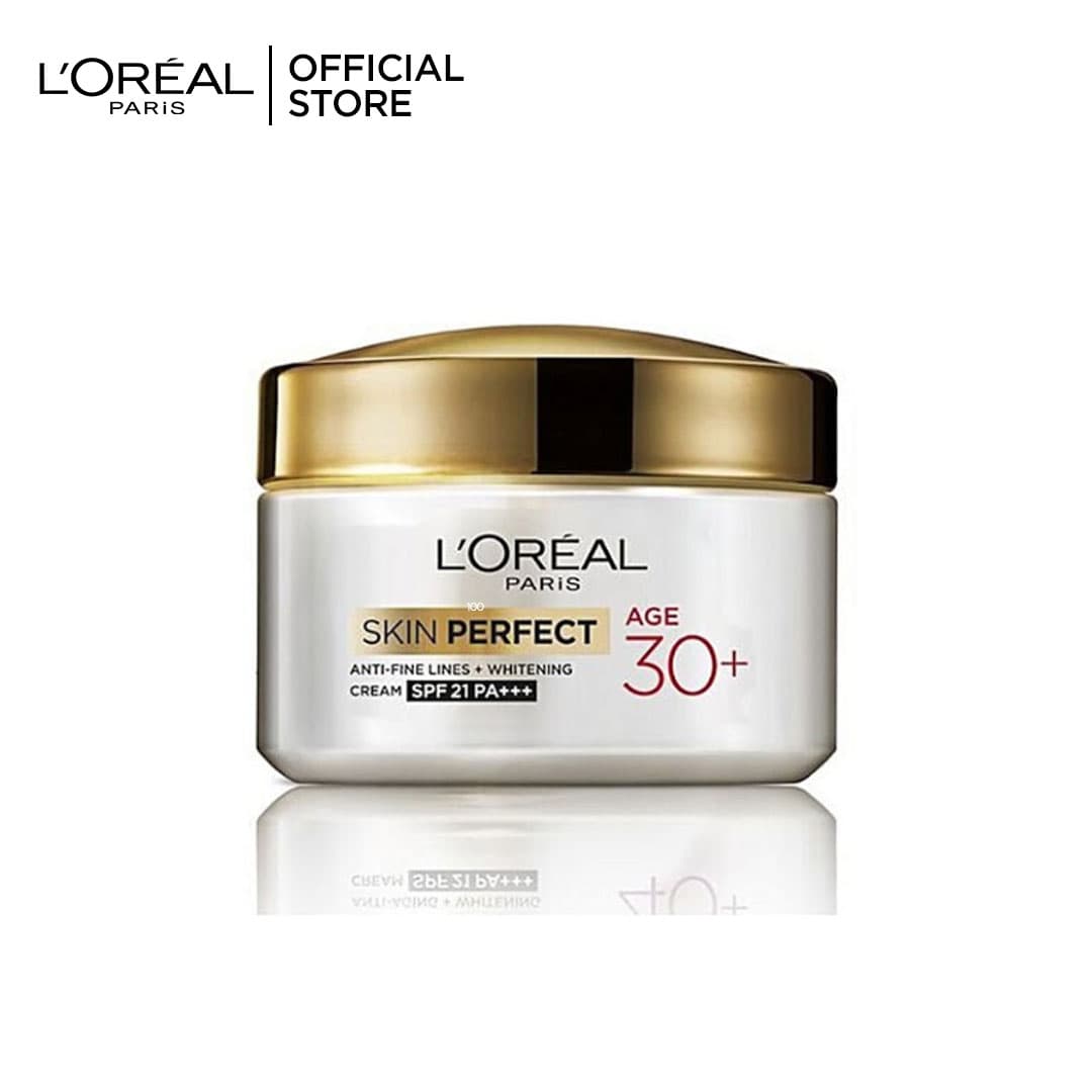Loreal Paris Skin Perfect Anti-Fine Lines + Whitening SPF 21 PA+++ Cream Age 30+ 50g