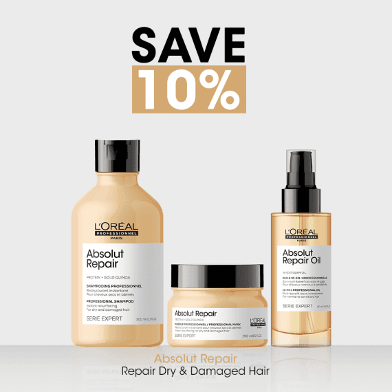 Loreal Professionnel Absolut Rapair 10% Off Bundle For Dry & Damaged Hair