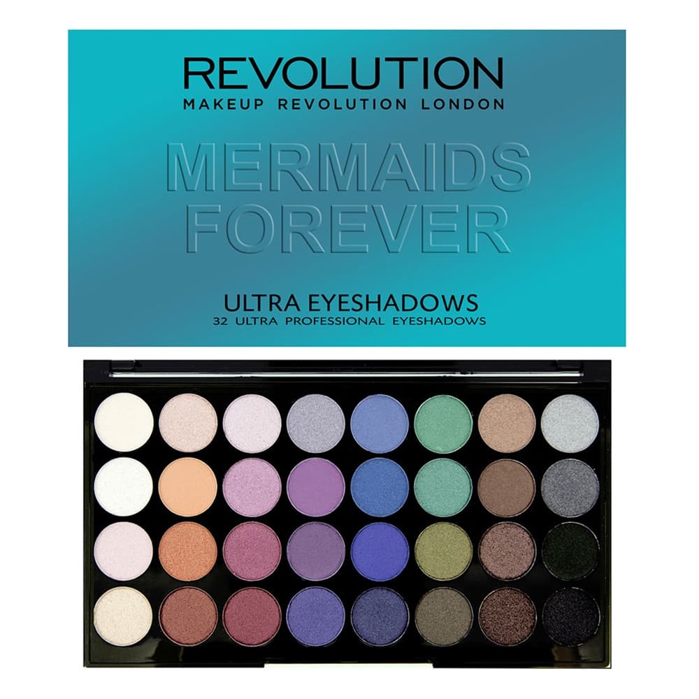 Makeup Revolution Ultra 32 Eyeshadow Palette Mermaids Forever