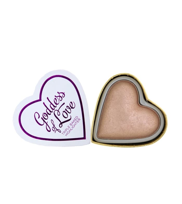 Makeup Revolution I Heart Makeup Hearts Highlighter Goddess of Love - TESTER