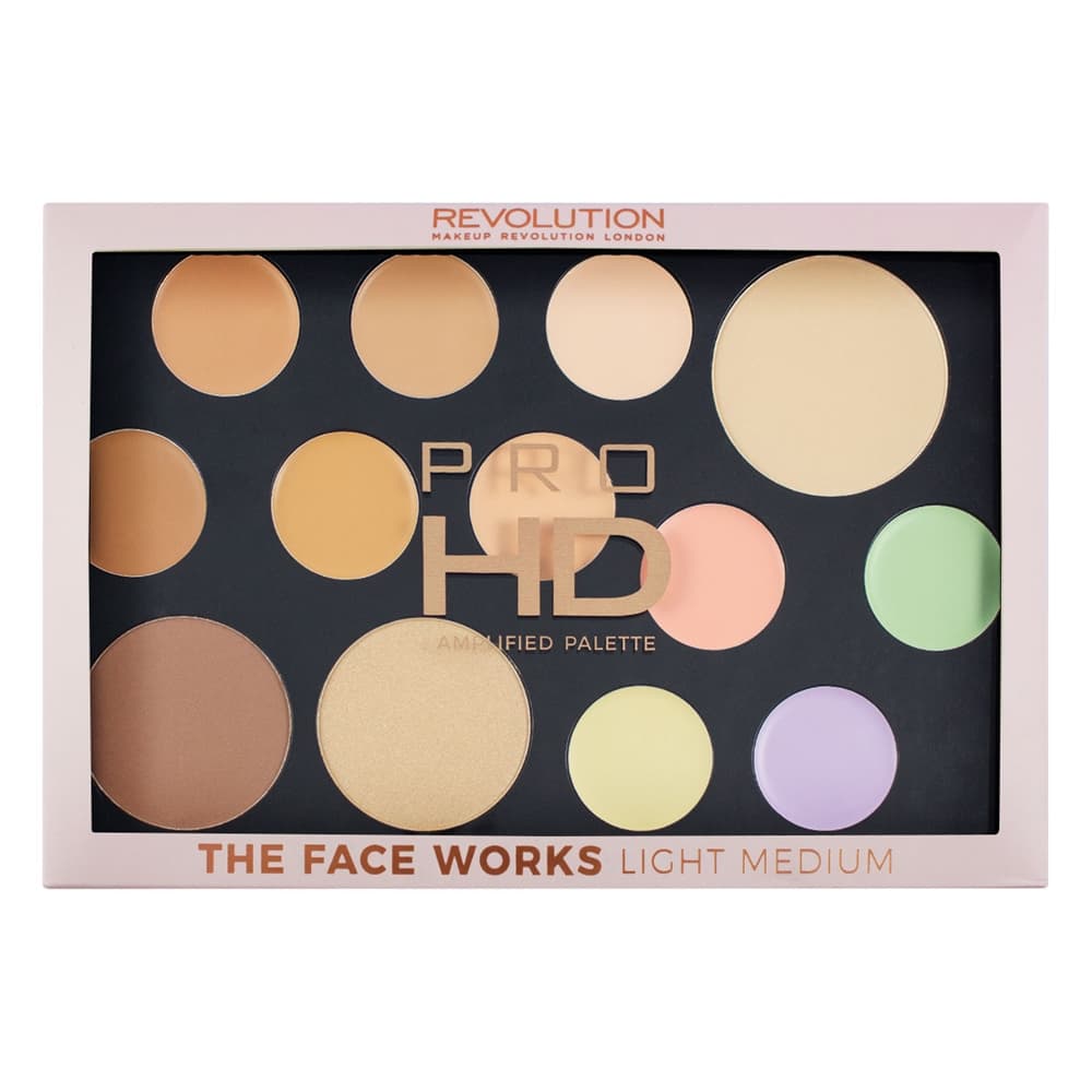 Makeup Revolution Pro HD Palette - The Works Light/Medium