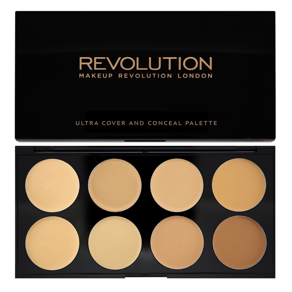 Makeup Revolution Ultra Cover and Concealer Palette Light - Medium