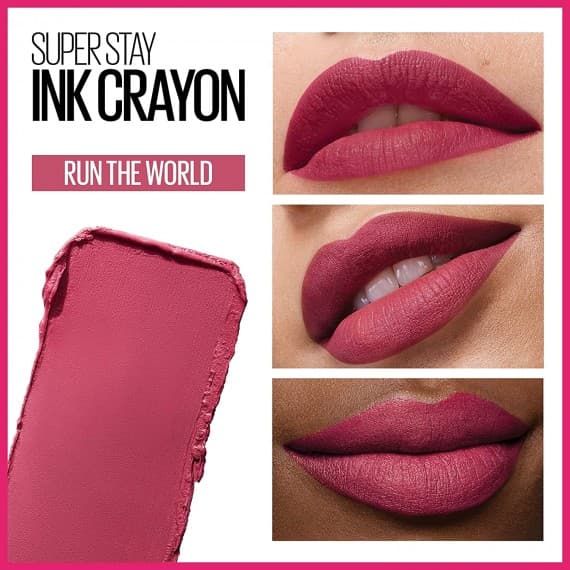 Maybelline New York SuperStay Ink Lip Crayon Lipstick 80 Run The World
