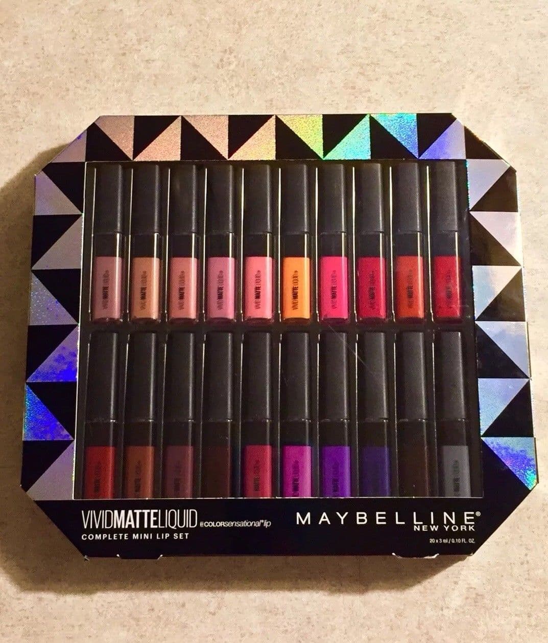 Maybelline vivid matte liquid complete mini lip set