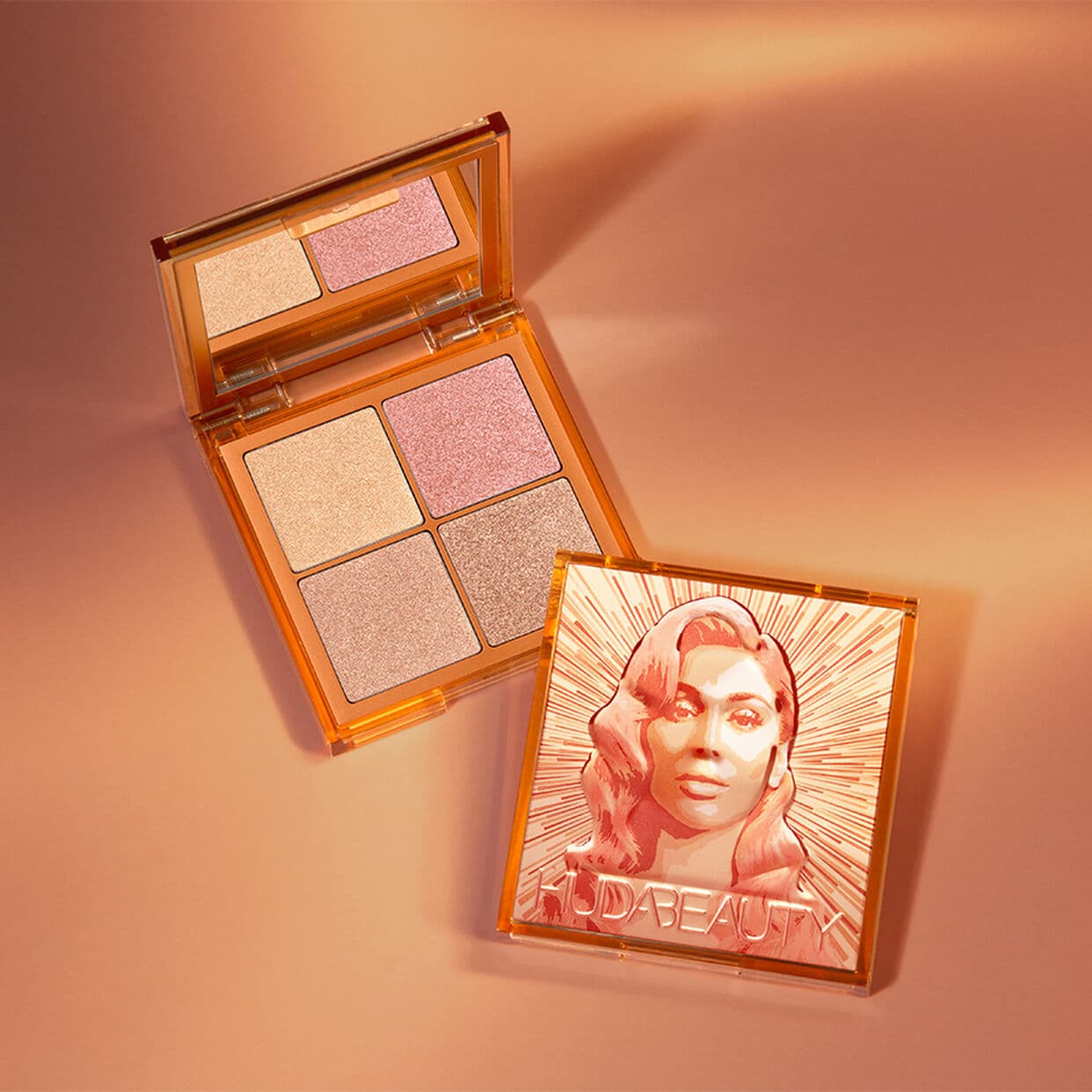 Huda Beauty Mini Glow Obsessions Highlighter Face Palette | Medium