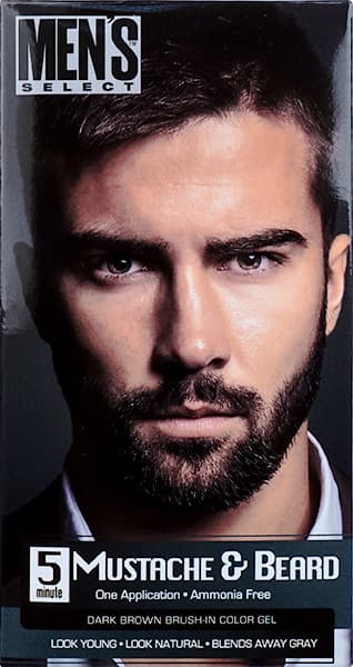 Men's Select Mustache & Beard Dark Brown