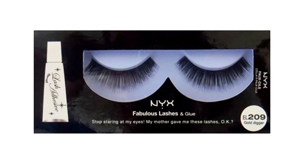 NYX Fabulous Lashes and Glue Gold Digger EL-209