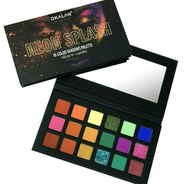 Okalan Neon Splash 18 color Eyeshadow Palette