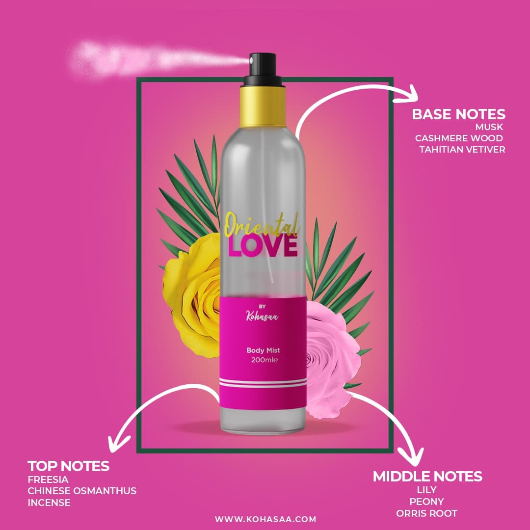 Kohasaa By Truly Komal Oriental Love Body Mist 200ml